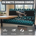 thumbnail image 4 of Kuiaobaty American Tribal Sea Turtle Pattern RV Dinette Cushions Covers RV Dinette Seat Covers Stretch Camper Cushions Cover Easy to Install Sofa Slipcovers Accessories for RV, 4 of 7