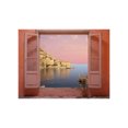 thumbnail image 1 of Tapiz para ventana con vistas al mar, 150 x 130 cm, microtela, fibra, 1 of 2