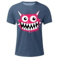 thumbnail image 4 of Men's Graphic Tees Printed Casual Summer Tee Tops Short Sleeve T-Shirts Fashion Tees, 4 of 7