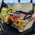 thumbnail image 3 of Whosucclay Foldable Design Golf Cart Accessories for EZGO Club Car, Breathable Fabric 4 Convenient Pockets Easy to Install & Clean, Sunflowers, 3 of 9