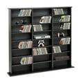 thumbnail image 2 of Prepac 51" Triple CD DVD Wall Media Storage Rack in Black, 2 of 12