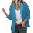 thumbnail image 2 of Aboser Casual Blazers for Women Work Office Blazer Jackets Lapel Open Front Cardigan Long Sleeve Business Suit Jacket Plus Size Fashion Blazers, 2 of 5