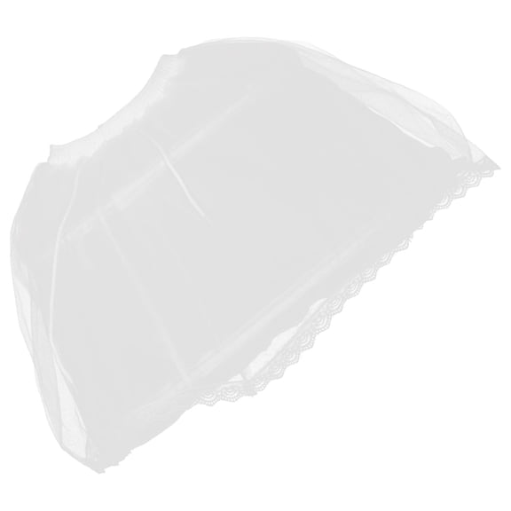 POPETPOP Layered Tulle Petticoat with Lace Trim for Bridal and Cosplay