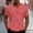Watermelon Red, variant on YLSDY Men's Waffle Knit V-Neck T-Shirt Casual Solid Color Lightweight Short Sleeve Top Coffee XXXXXL