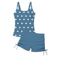 thumbnail image 2 of BFHHYA Girls Swimsuits Sets 2 Piece Adjustable Tank Top with Tropical Print Shorts Sets Teens Summer Beach Swimwear 7-16 Years, 2 of 6