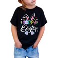 thumbnail image 3 of Easter Bunny T-Shirt for Toddler Girls Happy Easter Bunny Cute Summer Tops Tees Funny Family Girls Kids T-Shirt Kids Cute Shirt 1-2 Years, 3 of 6