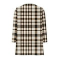 thumbnail image 7 of PWPSG Teen Girl Casual Cardigan Color Block Tunic Tops Lightweight Open Front Long Sleeve Top Fashion Daily Outfits with Pockets Brown 13 Years, 7 of 7