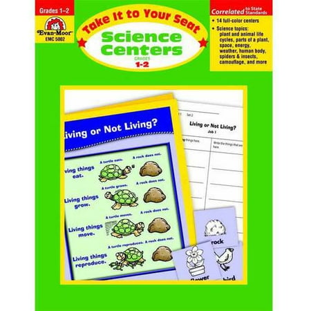 Evan-Moor Take It to Your Seat Science Centers Book, Multiple Grades