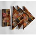 thumbnail image 6 of Vargottam Vibrant Tribal Patchwork Print Cotton Muslin Napkins - Set of 12, 20-Inch, Luxurious & Absorbent, Perfect for Festive Occasions, Outdoor Dining, and Home Decor - Machine Washable, 6 of 8