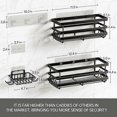 thumbnail image 2 of Elegear shower shelf shower basket without drilling, set of 2., shower shelf with suction hook, 2 of 5