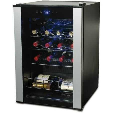 Wine Enthusiast - Evolution Series 20-Bottle Wine Refrigerator - Black
