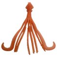 thumbnail image 3 of Pulpo Artificial flotante TPE cebo accesorios de pesca al aire libre naranja 4 Uds, 3 of 8