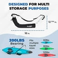 thumbnail image 3 of Yes4All Kayak Storage Hooks, Heavy-Duty Premium Foam Padded Surfboard Wallmount Rack, 3 of 6