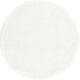 thumbnail image 1 of Unique Loom Solo Solid Plush Kids Modern Rug 3' 3 x 3' 3 Round Snow White, 1 of 1