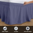 thumbnail image 3 of SGI Bedding 16 Inch Wrap Around Bed Skirt | Microfiber Bed Skirt | Olympic Queen, Mediterranean Blue, 3 of 4