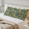 thumbnail image 4 of Dark Green Lemon Birds Body Pillow Cover 20 x 54 Inch Decorative Pillow Cover Summer Botanical Tropical Lumbar Pillowcase Seasonal Rectangle Cushion Case for Couch Sofa Bed Living Room, 4 of 9