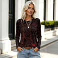 thumbnail image 4 of Halloween Crewneck Sweatshirt for Women 2026 Long Sleeve Funny Graphic T-Shirt Casual Tunic Tops Adult, 4 of 6