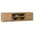 thumbnail image 5 of Walker Edison Modern 70" TV Stand with Storage Cabinets - Heritage Oak, 5 of 11