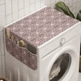 thumbnail image 1 of Damask Washing Machine Organizer, Repeating Grunge Look Flowers Petals Inspired Nostalgic Illustration, Anti-slip Fabric Top Cover for Washer and Dryer, Pale Mauve Taupe Rose, by Ambesonne, 1 of 1