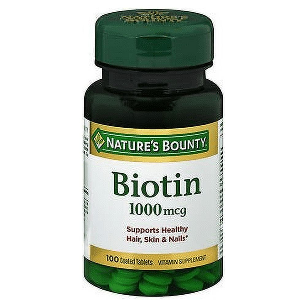 Nature's Bounty High-Potency Biotin Water-Based Vitamin, 100ct, 6-Pack