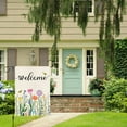 thumbnail image 6 of VOCHIC Welcome Spring Summer Floral Garden Flag 12x18 Double Sided,Bee Spring Garden Yard Flags for Outdoor House Seasonal Decoration (ONLY FLAG), 6 of 7