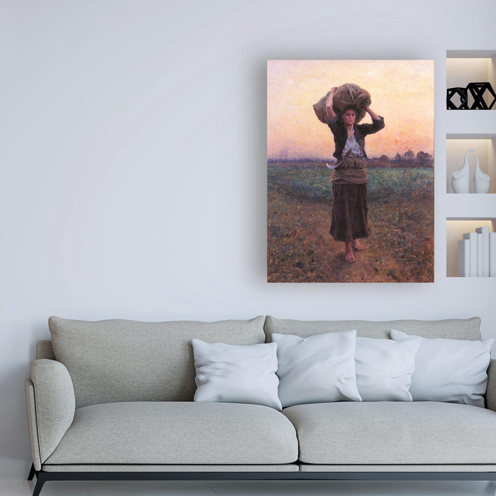 Trademark Fine Art 'Shepherds Star' Canvas Art by Jules Breton