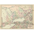 thumbnail image 2 of Asher 18x14 Black Ornate Wood Framed with Double Matting Museum Art Print Titled - Ontario Canada - Asher 1874, 2 of 4