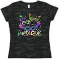thumbnail image 3 of Inktastic Mardi Gras Masks and Beads Women's T-Shirt, 3 of 5