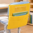 thumbnail image 4 of Chair Pockets for Classroom,16.54x18.9 Inch Chair Hanging Bag with 3 Chair Storage Slot and Clear Name Tag,Desk Sundry Storage and Sorting,Yellow, 4 of 5