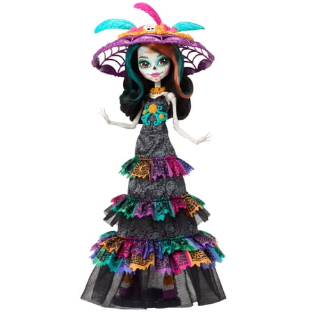 Monster High Skelita Calaveras Howliday Collectible Doll with La Catrina Hat, Día De Muertos 2024
