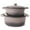 Oyster, variant on BergHOFF Neo 4Pc Cast Iron Cookware Set, 5qt. & 7qt. Dutch Ovens, Matching Lids, Blue