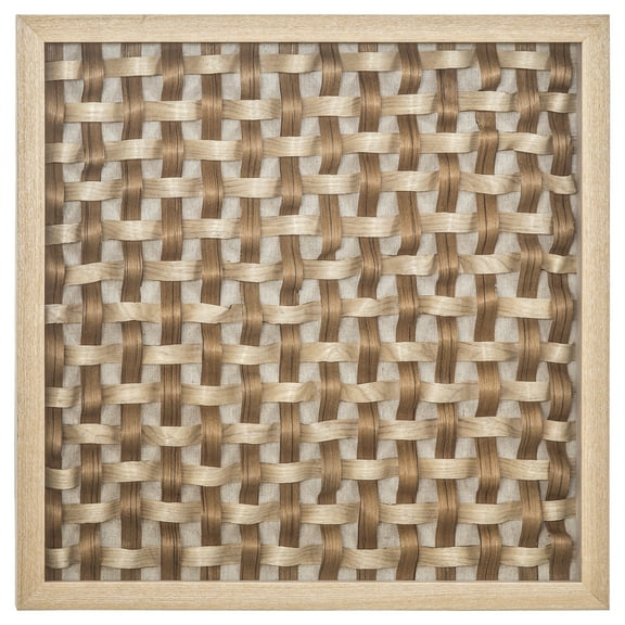 Yosemite Home Decor "Provenance II" Wood Framed 3D Wall Art in Brown