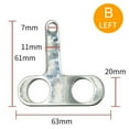thumbnail image 1 of Bgsha Universal Motorcycle 16MM stainless steel bracket for waterproof button switch, 1 of 2