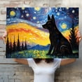thumbnail image 4 of Australian Stumpy Tail Cattle Dog Watercolor Starry Night Van Gogh Painting Kits, Painting Watercolor Canvas, Canvas Suitable for Room Decor Cafe Decor Or Gift for Friends, 4 of 4