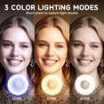 thumbnail image 2 of Espejo de tocador MINISO de 29 x 36 cm con luces Bluetooth con lupa 10X, 2 of 9