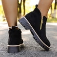 thumbnail image 5 of Willtoo Ankle Boots for Women, ​Fall Boots​ Low Heel Chunky Platform, ​Booties​ Non-Slip Outdoor Walking Shoes, ​Comfort ​Winter Boots, 5 of 5