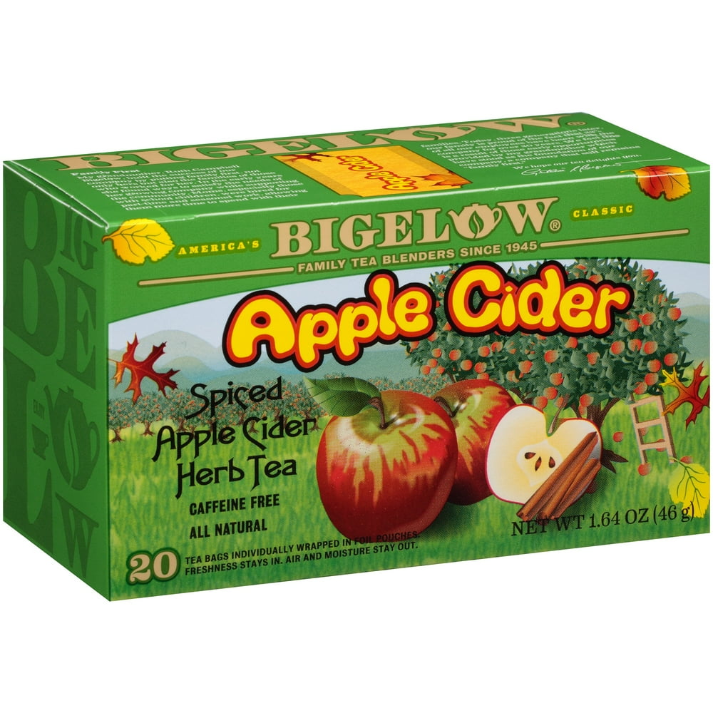 Bigelow Spiced Apple Cider Herb Tea Bags 20 ct Box