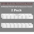 thumbnail image 3 of LV Horizontal Sideways Fuse Box Circuit Breaker Panel Directory Labels/Decals/Stickers for All Electrical Panel/Load Centers (Horizontal 60 Circuits 2 Pcs), 3 of 4