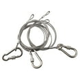 thumbnail image 3 of 3Pcs Wire Rope Security Cable Lock Steel Cable With Eyelets Security M X 2 Mm, 3 of 10