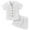 White, variant on 12M-5T Toddler Boys Summer Clothes Shorts Set Cotton Linen Button-up Shirts Tops + Shorts 2Pcs Outfits Set, Size 1-5 Years