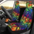 thumbnail image 3 of Haiem Pride Rainbow Printed Car Seat Covers Set of 2, Universal Fit Car Seat Covers,Protective Seat Covers,Comfortable Car Seat Covers, Easy Installation Seat Covers, Vehicle Seat Covers, 3 of 9