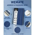 thumbnail image 7 of WEMATE Spiral Address Book with Alphabetical Tabs, Password Book, Telephone Notebook, for Seniors Home Office 5.8″×8.2″, Blue, 7 of 7
