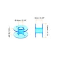 thumbnail image 2 of Unique Bargains Bobines en Plastique Tailles Standard pour Machine à Coudre Multifonction, Bleu 50 Pack, 2 of 5