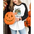 thumbnail image 2 of Anbech Christmas It's Fall Y'all Shirt Women Pumpkin Print Fabric Shirt Long Sleeve Round Neck tops, 2 of 5