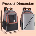 thumbnail image 4 of Trail Maker Multi-Pocket Backpack with Front Mesh Zipper Pocket, Side Mesh Pockets, Padded Laptop Pocket, Rubber Grip Handle & Reflective Trim for Travel, Commute, School & Gym in Black & Neon Green, 4 of 5