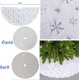 thumbnail image 5 of Christmas Tree Skirt Christmas Tree Foot Cover White Christmas Tree Rug Plush Carpet Decoration Foot Cover at the End Decorative Tree with Snowflakes, 5 of 5