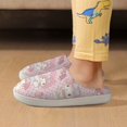 thumbnail image 6 of Kids Slippers Kuromi And My Melody House Slippers Warm Soft Plush Slipper Anti-Slip Winter Fluffy House Shoes for Boys Girls, 6 of 7
