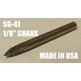 thumbnail image 5 of Sg41D Tree Shape Solid Carbide Burr Bur Cutting Tool Die Grinder Bit 1/8", 5 of 5