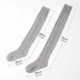 thumbnail image 4 of Women's Over Knee Thigh Socks Knee-High Warm Stocking Long Winter Soft Thick Thigh High Footless Socks for Women Cozy Fleece Socks, 4 of 4