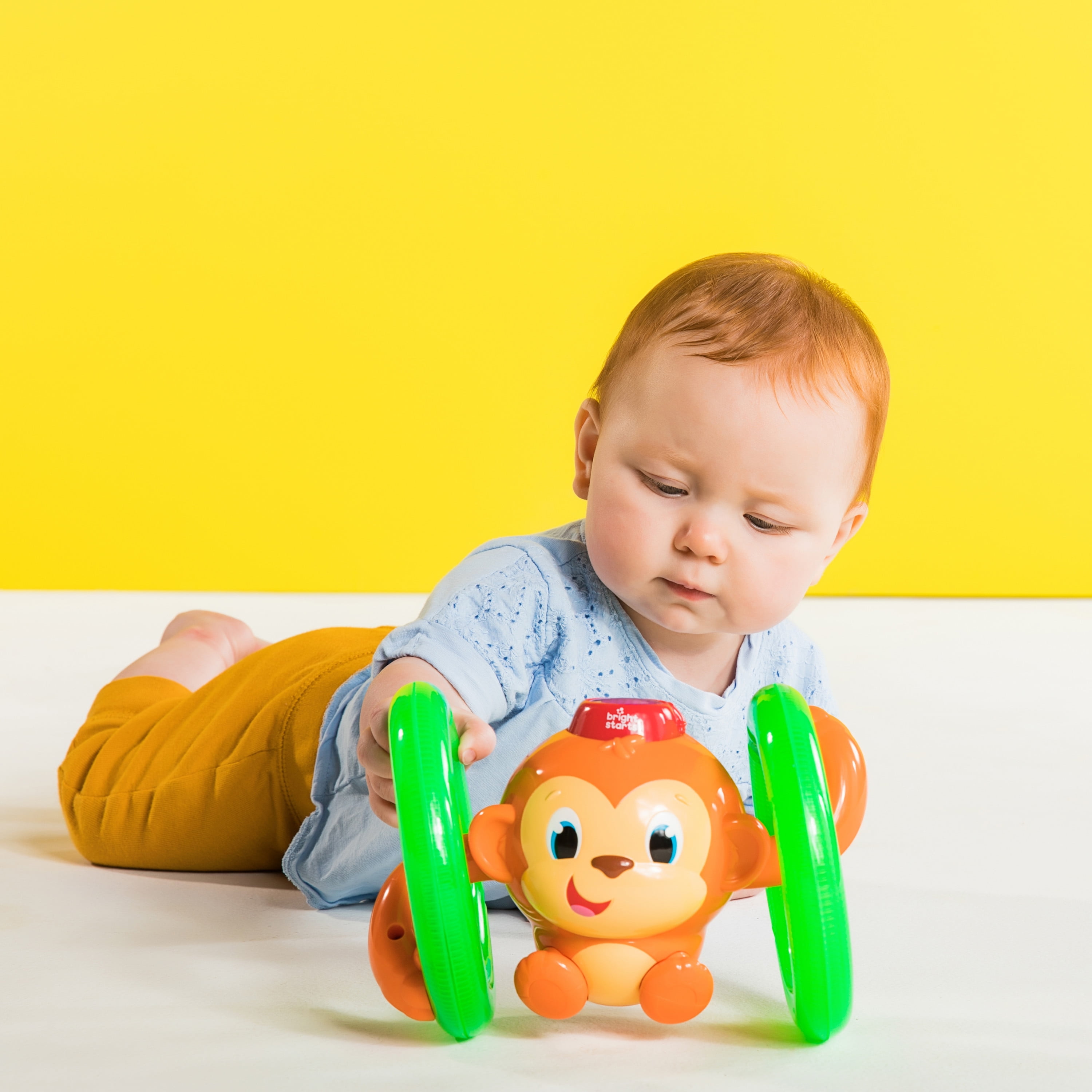 rolling monkey baby toy